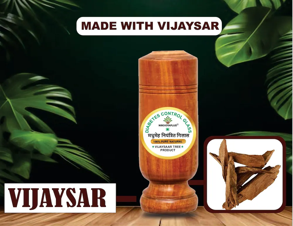 Sugar Balance Wooden Water Glass (100% Natural)